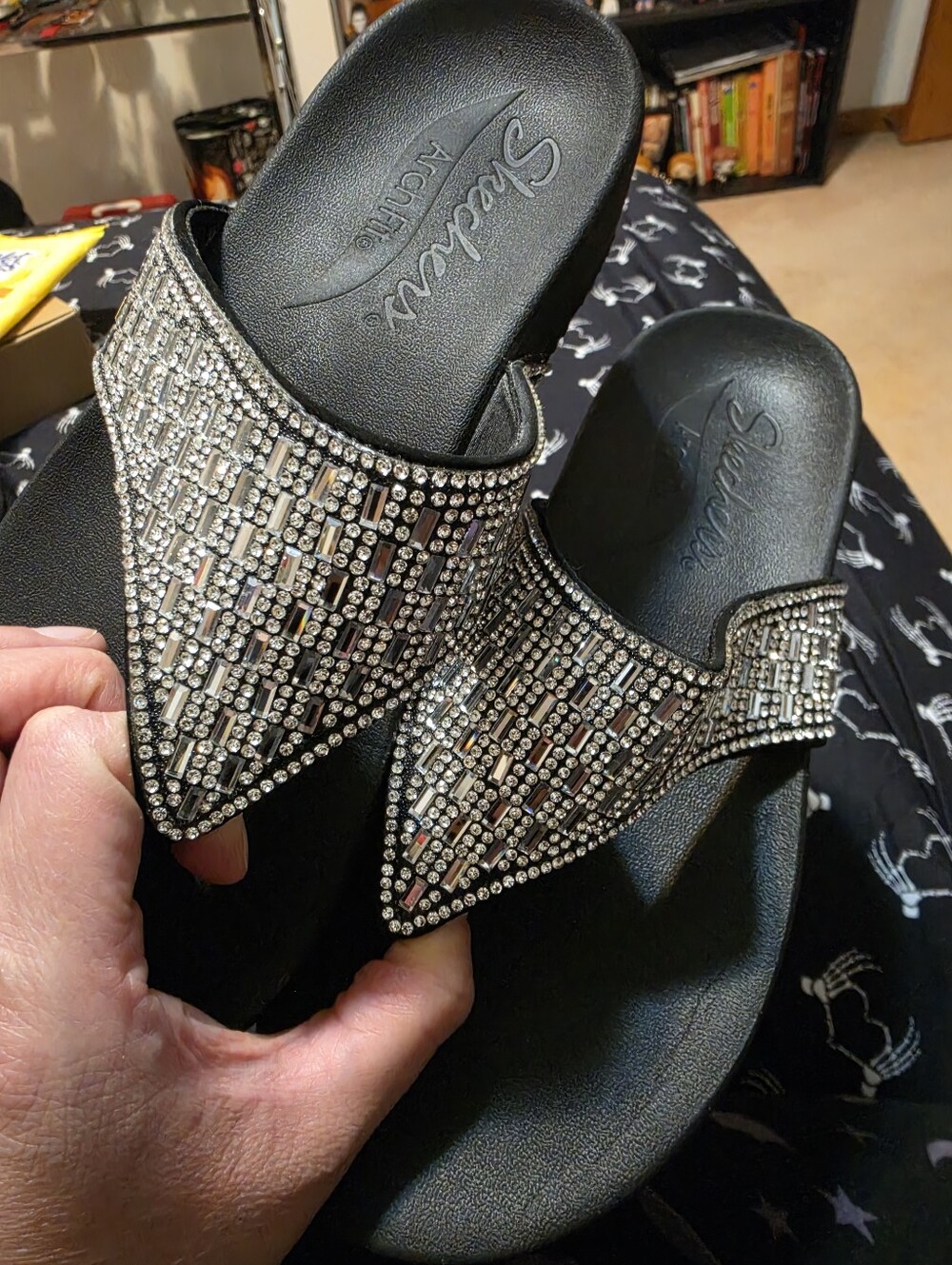 Rhinestone Skechers Sandals - Picture 2 of 5